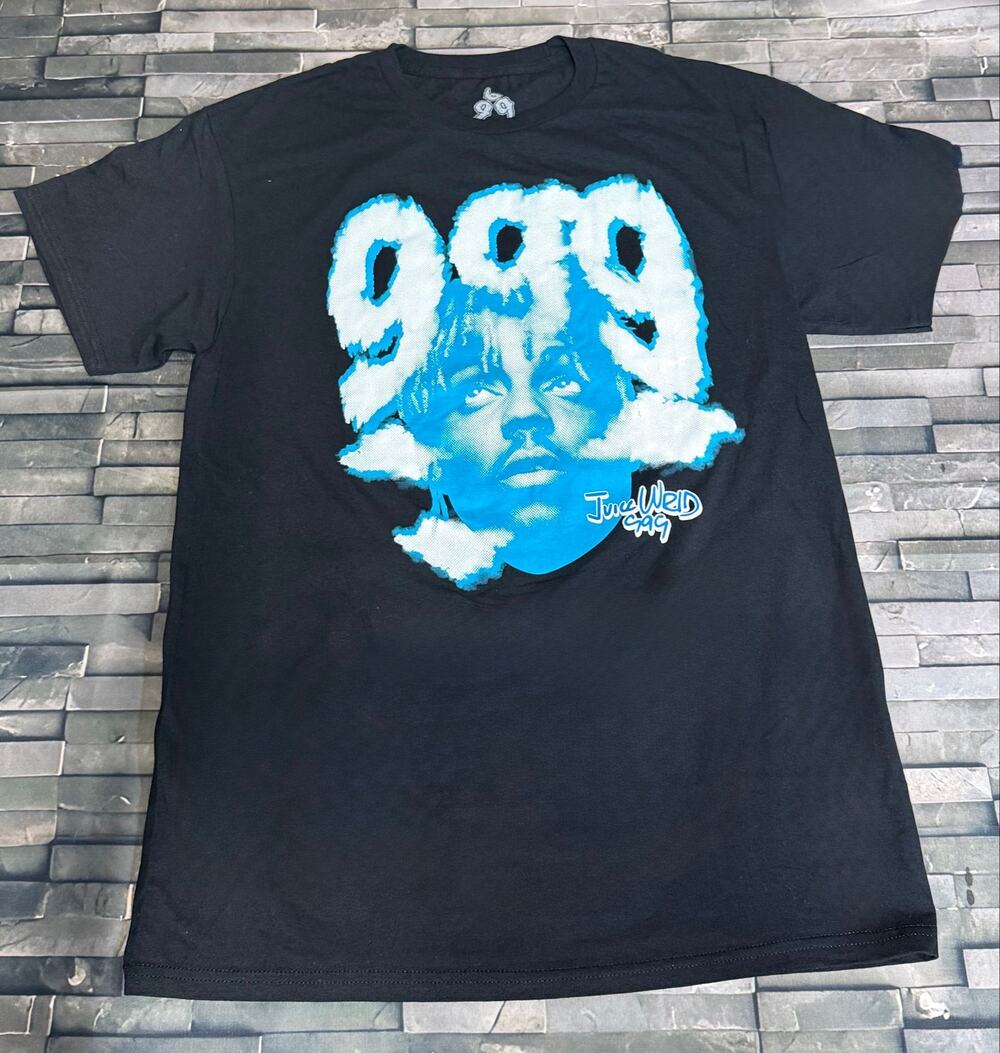 JUICE WORLD 999 BLUE/WHITE BAND TEE